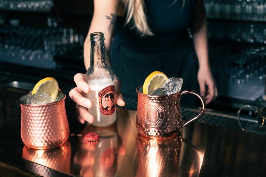 Limoncello Mule Rezeptbild mit Thomas Henry Spicy Ginger Beer